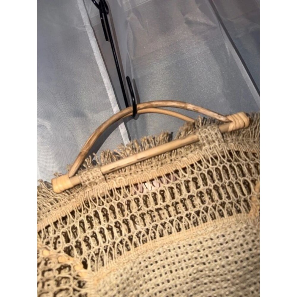 Kristin Made, Anthropologie Raffia & Bamboo bag - Picture 2 of 5